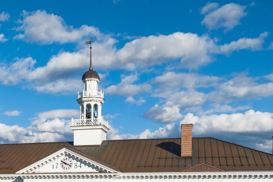 Aerial view of Dartmouth Hall cupola