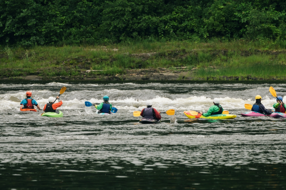 Kayakers on the Connecticut River