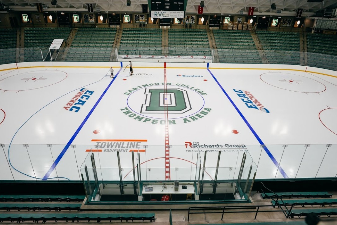 The Dartmouth College hockey ice time-lapse