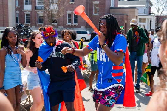 Students dancing through carnival