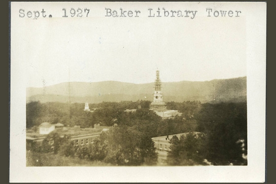 Sept. 1927 Baker Library Tower