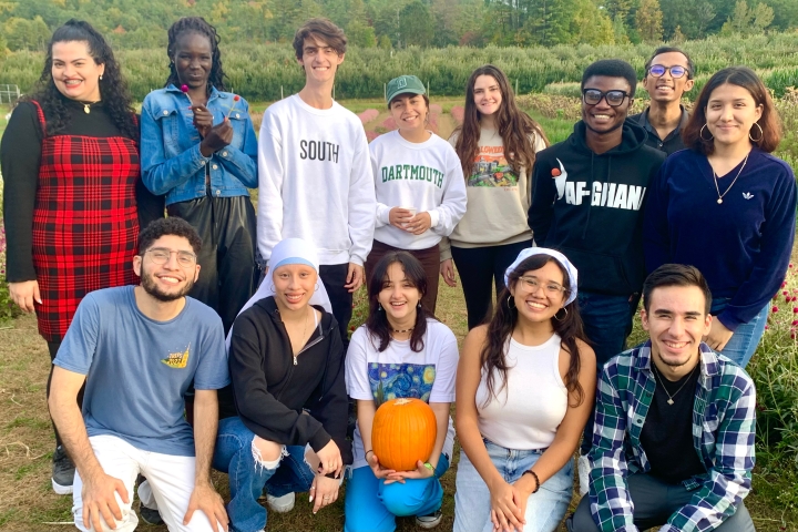 First-generation students at Riverview Farm.