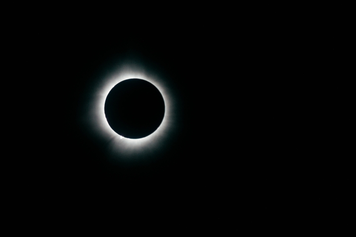The total solar eclipse on Monday, as seen from St. Johnsbury, Vt.