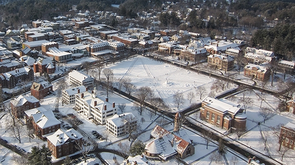 Darmouth Aerial shot of the Darmouth campus