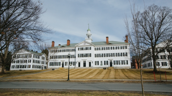Dartmouth Hall in early spring