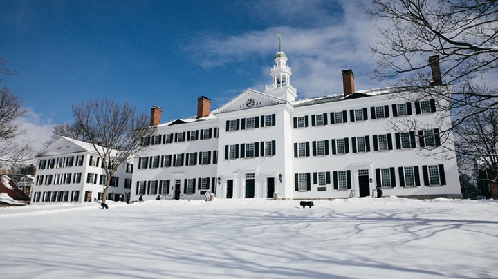 Dartmouth Hall Winter Scene
