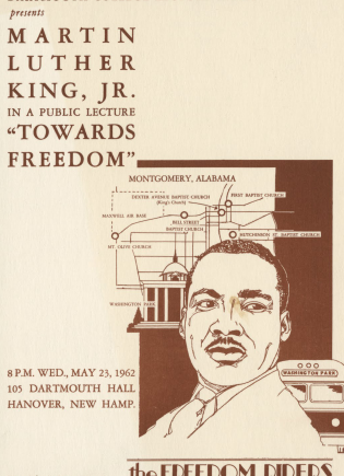 Flyer for 1962 King lecture